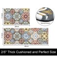 thumbnail image 4 of MeyJey Kitchen Rug Set of 2, Anti Fatigue Kitchen Mat 2 Pieces, Non Skid Waterproof Cushioned Boho Floor Mat and Runner Rug, 17"x28"+17"x48", Colorful, 4 of 6