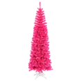 thumbnail image 1 of Vickerman B163546 Crayon Rose Sapin de Noël avec des Lumières Roses & 44; 4,5 Pi x 20 Po., 1 of 3
