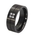 thumbnail image 1 of Bagues de Mariage pour Femmes Homme Bling CZ Incrustation de Pierre Alliance Promesse Amour, 1 of 5