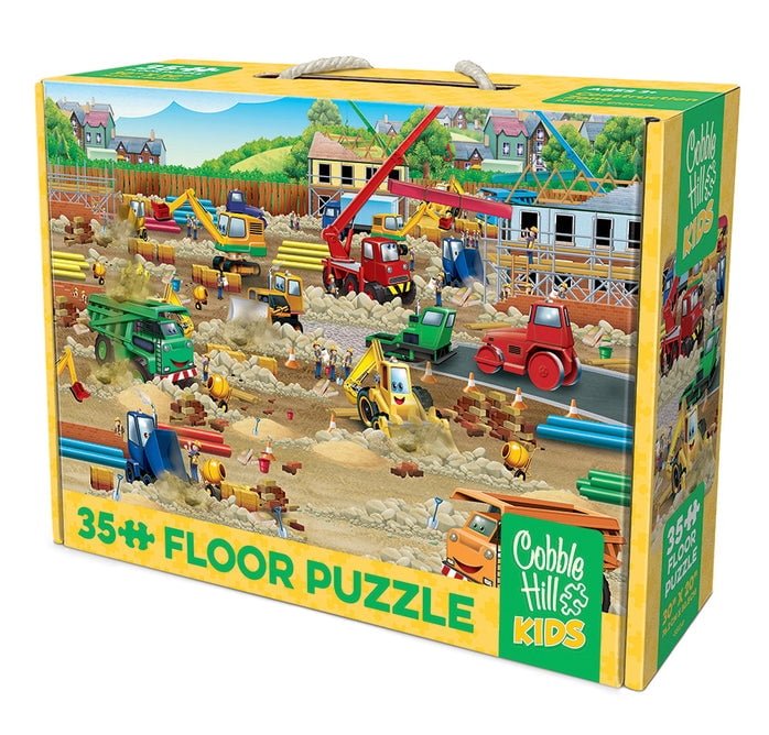 Cobble Hill Kids 35 Piece Floor Puzzle - Construction Zone - for Ages 3 and up
