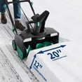 thumbnail image 1 of EDTara 20 Inch Corded Electric Snow Blower, 15-Amp Motor, 25 ft Throw Distance, 180° Rotating Chute, Dual LED Lights, Adjustable Handle for Driveways & Walkways, 1 of 7