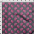 thumbnail image 3 of oneOone Silk Tabby Fabric Peacock Block Print Fabric BTY 42 Inch Wide, 3 of 4