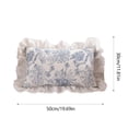 thumbnail image 3 of XYAIYT Soft Ruffled Throw Pillow Cover for Living Room Sofa and Bedroom Elegant Hidden Zipper Design Easy to Insert and Machine Washable Decorative Cushion Cover(White,Tpye5), 3 of 6