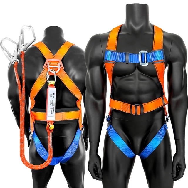 Iuml GLOROUSCHU Full Body Safety Harness Tool Fall Protectionï¼?OSHA/ANSI ...