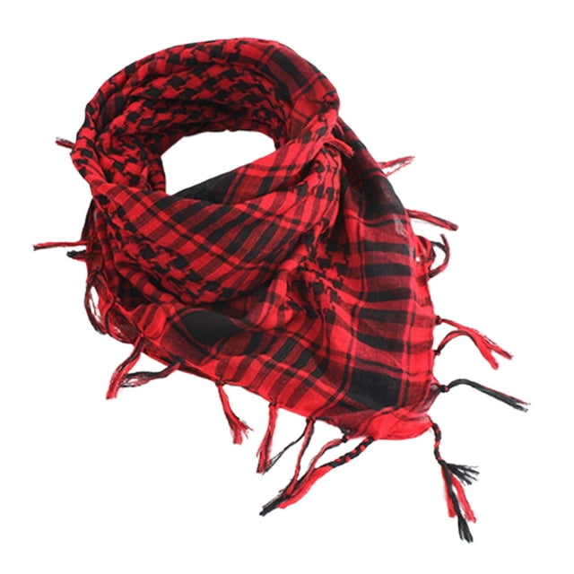 Scarf Unisex Lightweight Plaid Pattern Cotton Keffiyeh Scarf for Winter