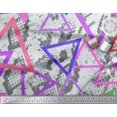 thumbnail image 2 of Soimoi Moss Georgette Fabric Animal Skin & Triangle Geometric Print Fabric by Yard 42 Inch Wide, 2 of 3