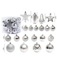 thumbnail image 3 of Pisexur 45PCS Christmas Ball Ornaments Set - Assorted Shatterproof Hanging Tree Ornament Set with Reusable Hand-held Gift Package for Xmas Tree Holiday Party and Home Decor, 3 of 9