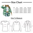 thumbnail image 4 of Womens Brushed Flannel Plaid Lapel Button Short Pocketed Shacket Shirts Coats, 4 of 9