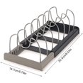 thumbnail image 2 of Pot Lid Organizer Rack, Pot Lid Holder Pan Lid Organizer Rack, Pot Lid Holder Organizer Rack, Kitchen Organizer Rack for Pot Lids, Pot Lid Storage Cabinet Door/Wall Organizer, 2 of 5