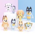 thumbnail image 2 of Bluey - Pack of 8, Articulated Toy Dolls, Friends and Family Characters such as Bingo, Bandit and Chili Pepper, for Boys and Girls from 3 Years, Practical Doll Car, 2 of 4