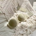 thumbnail image 2 of Strapless Bras for Large Breasts Ladies Strapless Gathering Invisible Bra Glossy Back Buckle Breast Seamless Bra Underwear Strapless Bra for Large Breasts, 2 of 9