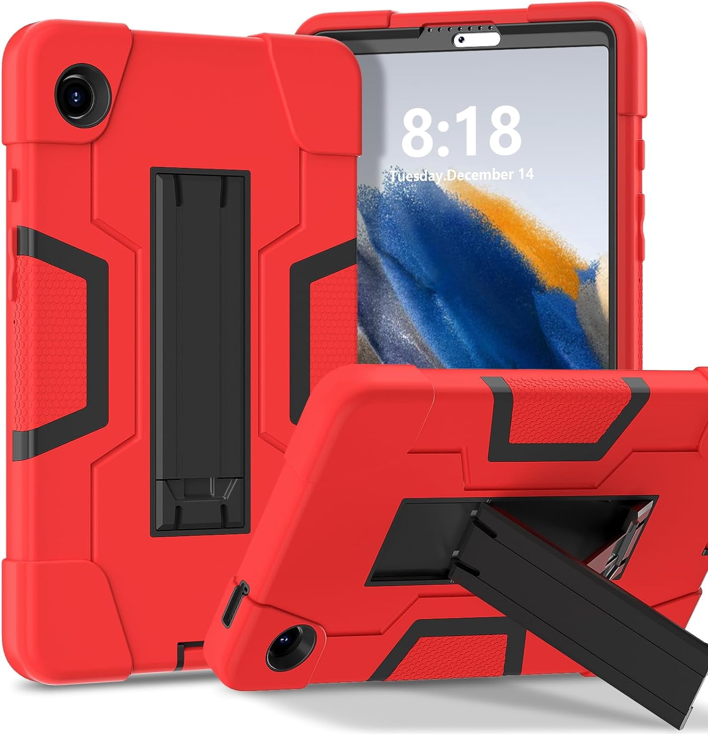 MYKOMI Case for Galaxy Tab A9 8.7 Case Kids, Heavy Duty Rugged Full-Body Hybrid Shockproof Drop Protection Cover Samsung Galaxy Tab A9 8.7 Inch 2023 Model SM-X110 / SM- X115