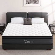 Vantto Queen Mattress, 10 Inch Memory Foam Hybrid Mattress, Individual Pocket Springs Mattress with Pressure Relief, Motion Isolation, CertiPUR-US, 203cm L x 153cm W x 25cm H