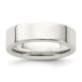 thumbnail image 1 of Bague en Argent Sterling 925 6mm Confort Taille 6, 1 of 2