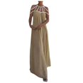 thumbnail image 1 of XDZJLR Women Dresses Spaghetti Strap Backless Maxi Bodycon Cocktail Party Long Vacation Dress, 1 of 6