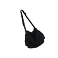 thumbnail image 1 of Multifunction Canvas Hobo Bag Durable Women Men Vintage Style for Work Beach Black, 1 of 7