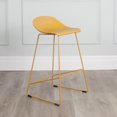 thumbnail image 1 of Tabouret de Comptoir Escape à Base Moderne en Plastique et Métal de Qualité Contractuelle (Ensemble de 2), 1 of 3