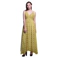 thumbnail image 1 of Bimba Tie-Dye Ladies Printed Resort Maxi DrawstringDressSpaghetti Strap Beach Wear-Medium, 1 of 5