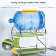 thumbnail image 4 of Zootealy Dish Drying Rack 2 Tier Dish Rack Steel with Removable Drain Board Storage Rack for Dish Drainer Utensil Holder Cutting Board Holder for Kitchen Countertop Organizer Storage, 4 of 8