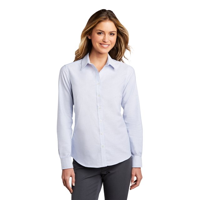Port Authority Chemise à Rayures Oxford SuperPro pour Femmes - LW657