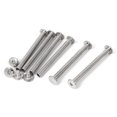 thumbnail image 1 of Unique Bargains M5 x 50mm Metal Albums Chicago Binding Screws Posts Interscrews Silver Tone 6PCS, 1 of 1