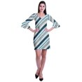 thumbnail image 2 of Moomaya Robe Courte Imprimée pour Femmes, Manches Évasées, Coupe Droite, Robes pour Femmes, Vêtements d'Été Décontractés, 2 of 6