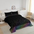 thumbnail image 3 of Erosebridal Rainbow Polka Dots Bedding Comforter Set, Modern Abstract Artwork Down Comforter, Girly Room Decor Lightweight 2 Pieces, 3 of 8