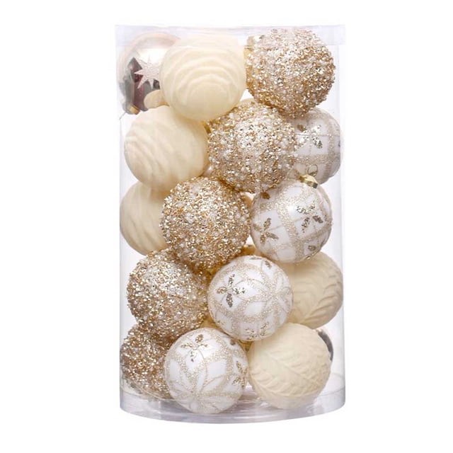 Meitianfacai 25pcs Christmas Tree Ornament Pendant Party Supplies Tree Hanging Plastic