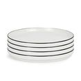 thumbnail image 3 of Mainstays Black rim Stoneware Round Dinner Plate, 3 of 5