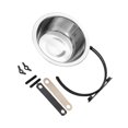 thumbnail image 2 of Maytalsory Reduce Spills And Mess Disassembled Pet Bowl Silver With Convenient 13CM 1Set, 2 of 6
