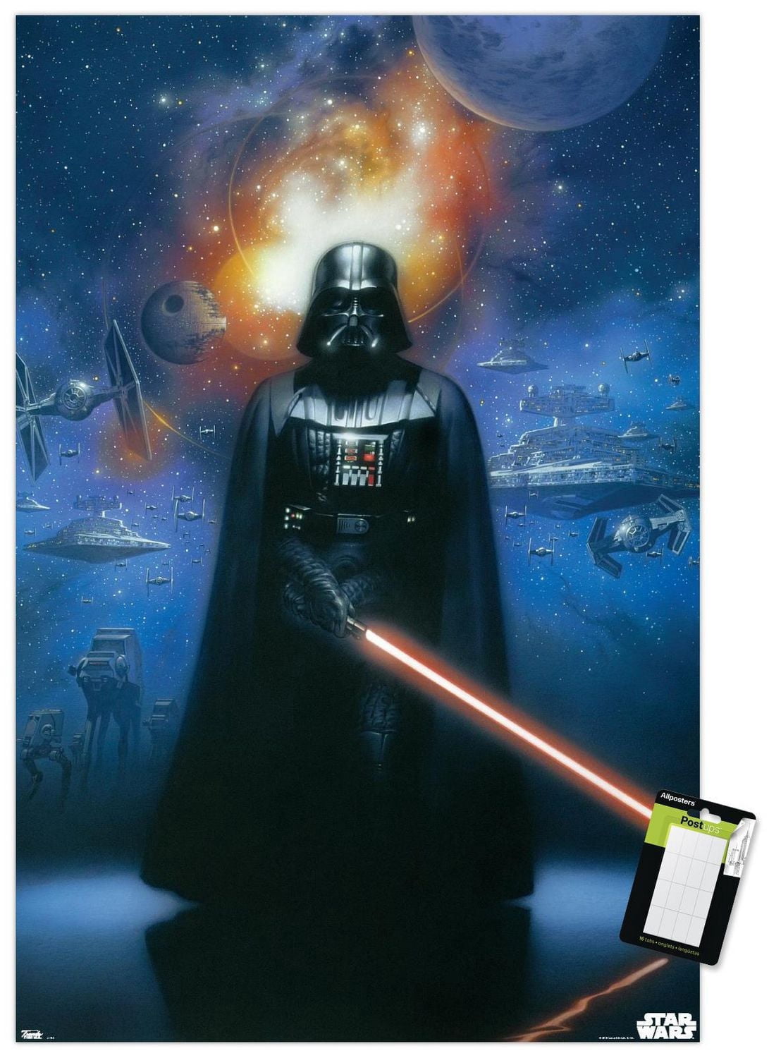 Star Wars: Saga - Vader in Space Wall Poster, 22.375" x 34"
