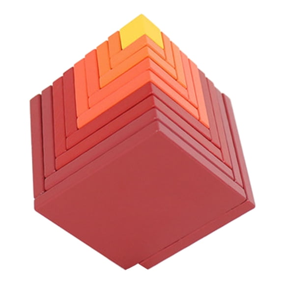 Esquirla 3D Puzzle Cubes Building Blocks Educational Bricks Stress Relief Travel Games Red