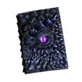 thumbnail image 3 of veasfak 3D Embossed Journal Artistic Retro Diary Dragon Sculpture Journal Violet, 3 of 9
