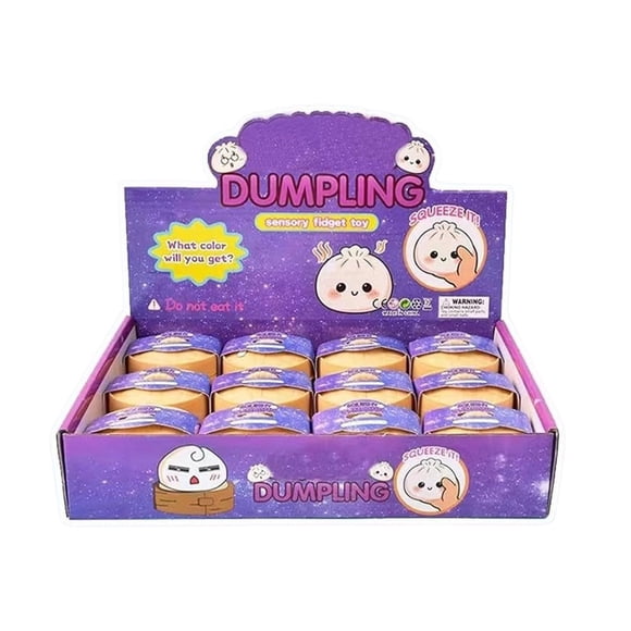 Dumpling Squishies, 2026 Squishies Dumpling Mystery Box Advent Calendar,Glitter Dumpling Squishy Box,Surprise Squishies Toys, Stress Relief Sensory Fidget Anxiety Relief Hand Relax(Random, 1PC)
