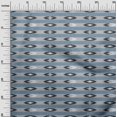 thumbnail image 2 of oneOone Viscose Jersey Fabric Stripe Ikat Print Fabric BTY 60 Inch Wide, 2 of 4