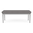thumbnail image 4 of Lenox Steel Reception Waiting 2-Seat Bench / Silver Steel / Light Gray, 4 of 5