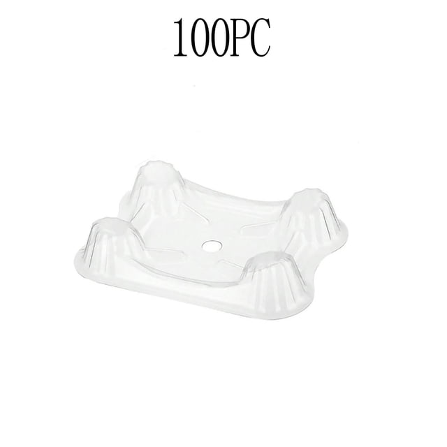 Watermelon Tray Plastic Support Pad | Thickened Transparent Fruit Stand | Anti-Rot Moisture-Proof Design | Ventilated Breathable Holder for Garden, Home, Fruit Shop | Easy Clean | 100 Pack
