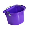 thumbnail image 2 of harper Horse feed Bucket Easy to Carry D Shaped Ergonomic Ranch Outside feed Trough Purple, 2 of 9