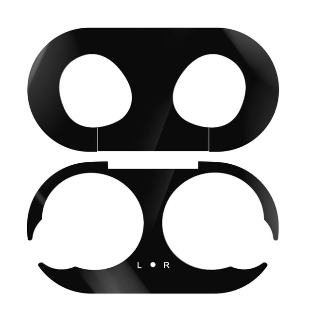 Metal Dust Guard Earphone Case dust sticker earphone Protective earphone case dust sticker Sticker Case Shell Skin Replacement for Galaxy Buds, Black