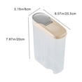 thumbnail image 3 of Lksixu Airtight Cereal Storage Container Clear 2L Airtight Kitchen Food Storage Container With Lids And Compartments For Grain Flour Rice Nut Snacks Storage Bins Organizers and Storage, 3 of 6