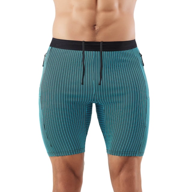 Diufon Men's Athletic Shorts Cotton Linen Drawstring Waisted Outdoor Sport Shorts Spring Summer Shorts with Pockets