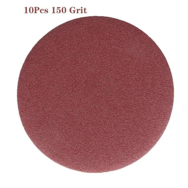 10 Pcs Feuilles de Sable Disques Rondes 5 Pouces/125mm 40-2000Granules Polissage Papier de Sable