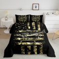thumbnail image 1 of Erosebridal Ensembles de Literie de Chasse au Poisson Double avec Couette, Insert de Couette Camouflage Étoiles du Texas, Décor Rustique de Ferme, Réversible, 1 of 7