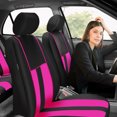 thumbnail image 3 of FH Group Universal Fit Striped Cloth Car Seat Covers for Auto, SUV, VAN, Airbag Compatible, 3 of 9