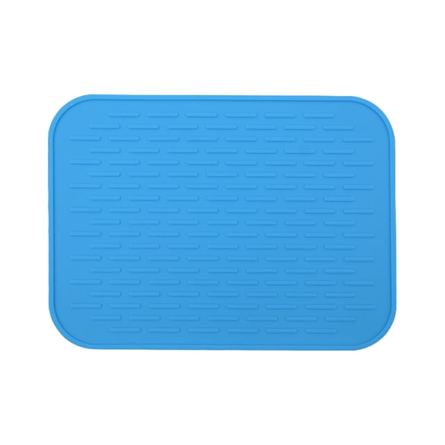 Silicone Drain Mat Insulated Kitchen Table Mat Non Slip Water Separator Bar Wine Glass Drain Mat Air Fryer Oven Mat