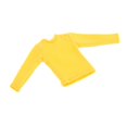 thumbnail image 2 of Chemise Mini à Manches Longues à l'Échelle 1/12 Durable Mode Décontractée Uniforme Tenue Costume Jaune, 2 of 8
