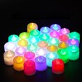 thumbnail image 3 of LED Candles Plastic Material Romantic Style Smoke Free Tea Lights Battery Operated for Indoor OutdoorColorful Discoloration, 3 of 9
