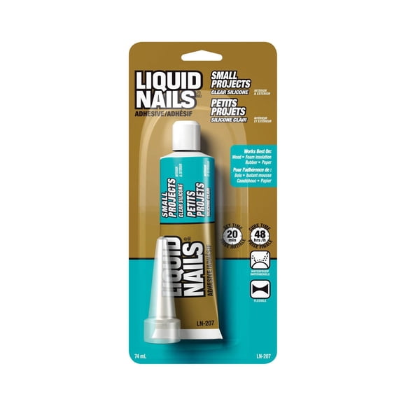 LIQUID NAILS Clear Silicon Adhesive