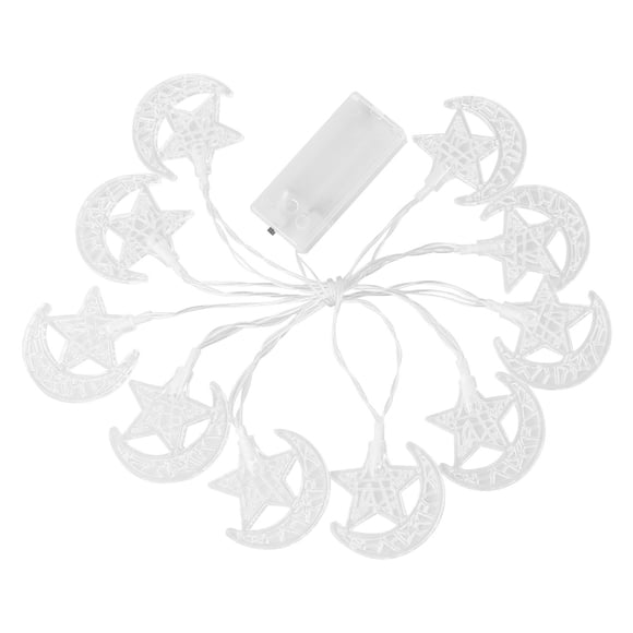 Yhmxh Guirlandes Lumineuses Ambiantes Festives Étoiles Lune Boîte à Piles Décoration Guirlandes Lumineuses Colorées Décorations de Noël Extérieures Fournitures de Fête de Noël Cadeaux de Noël pour Enfants Femmes Hommes