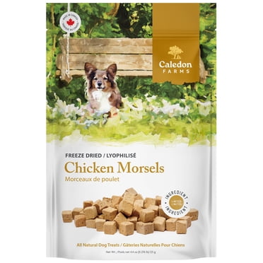 Caledon Farms Lyophilisées Naturelles Morceaux de Poulet Gâteries pour Chiens 125g